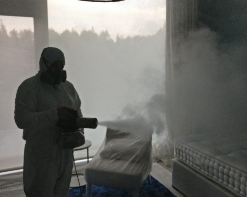 Сухой туман от запахов. Обработка сухим туманов в Владимире. Цены